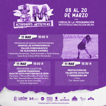 8M: Proyección de Talentos ocultos y Tendedero 8M