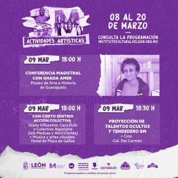 8M: Conferencia Magistral con Ghada Amer 