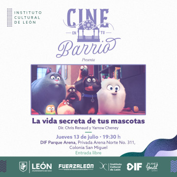 Cine en tu barrio: La vida secreta de tus mascotas