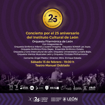 Concierto por los 25 años del Instituto Cultural de León