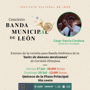 Concierto: Banda Municipal de León - 'Suite de danzas mexicanas'