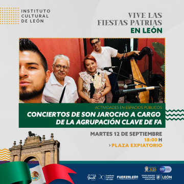 Conciertos de Son Jarocho a cargo de la agrupación Clave de Fa