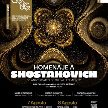 Homenaje a Shostakóvich. 50° aniversario de su fallecimiento. Orquesta Sinfónica de la Universidad de Guanajuato